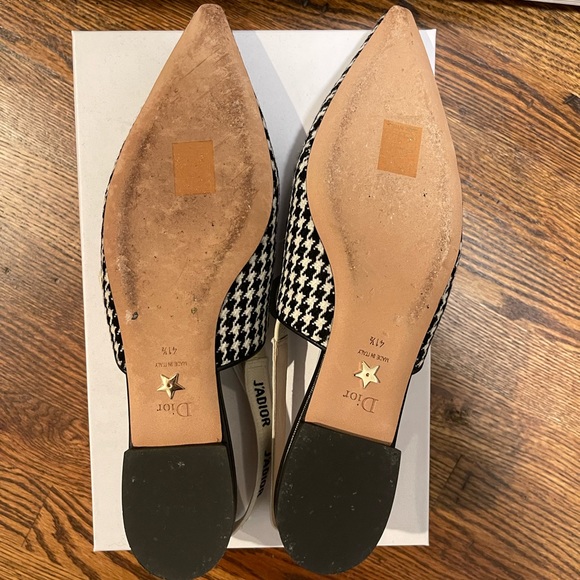 SOLD Dior J’adior Slingback Ballerina Flat 41.5 Houndstooth - Picture 5 of 8